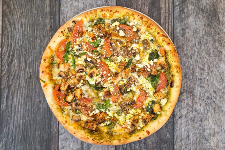 Goli Menu Items - Chicken Pesto Pizza
