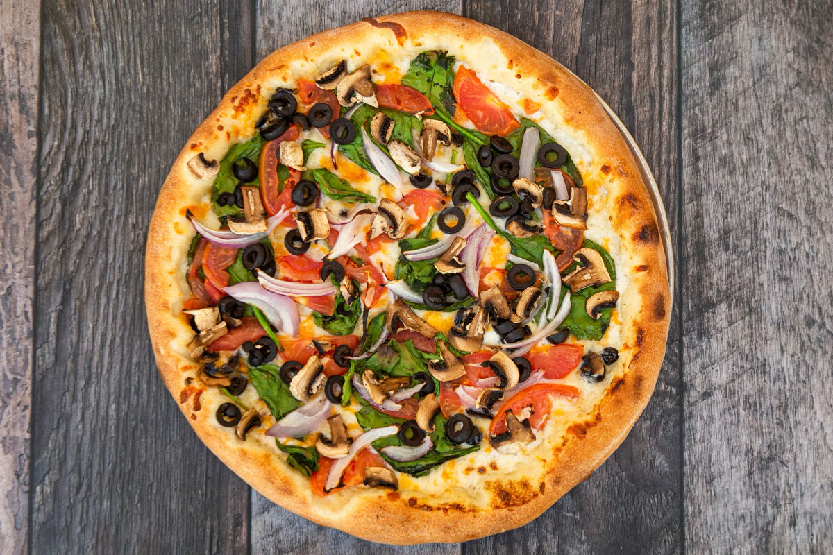 Goli Menu Items - Veggie Feta Pizza